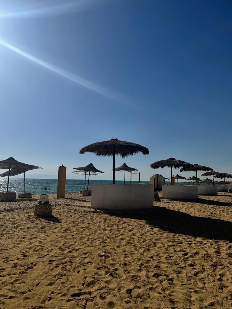Holiday home إطلالة مباشرة على البحر فندقي مكيف بحديقة خاصة راس سدر Ras Sedr