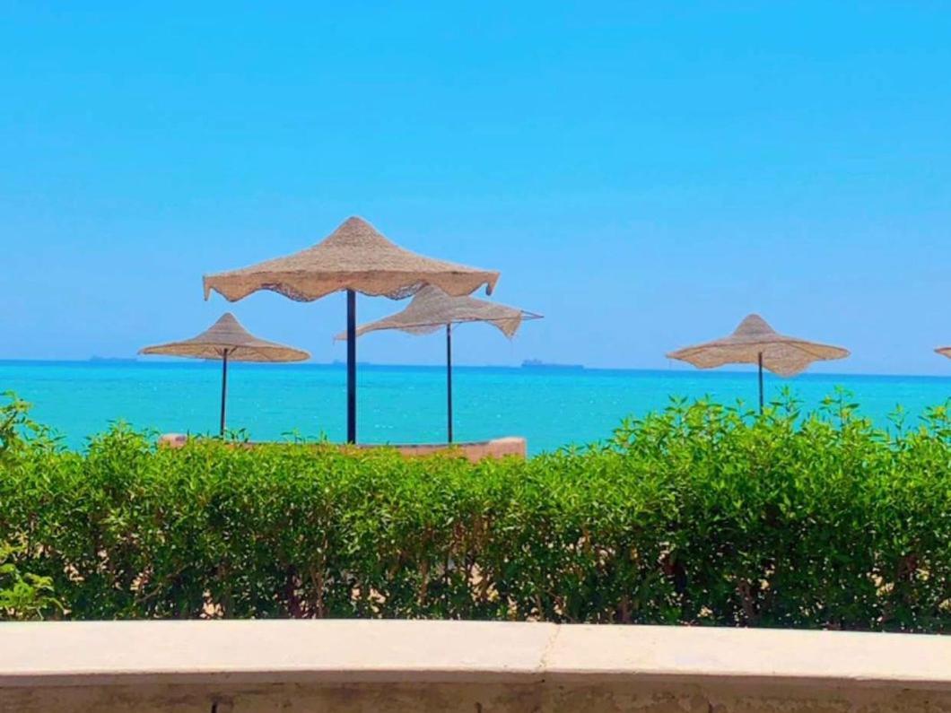 إطلالة مباشرة على البحر فندقي مكيف بحديقة خاصة راس سدر Holiday home *