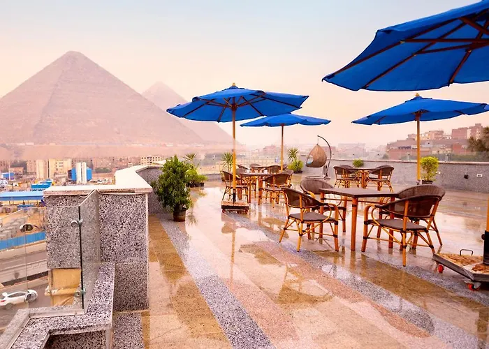 Blue Eyes Pyramids & Grand Museum Panorama View