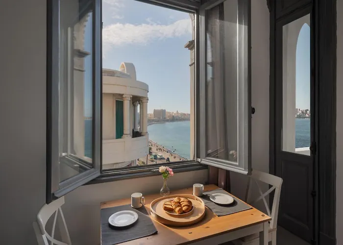 Grey L Studio Apartments Corniche Alexandria Little Venice