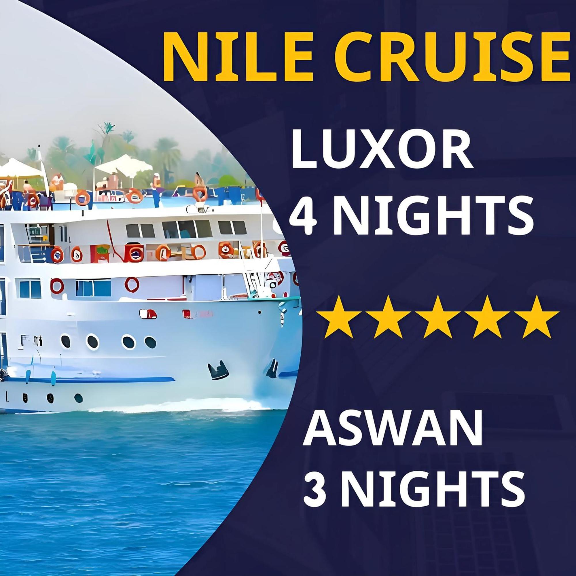 Nile Cruise Royal Queen I Every Wednesday From 3 Nights & Every Saturday From Luxor 4 Nights 5*