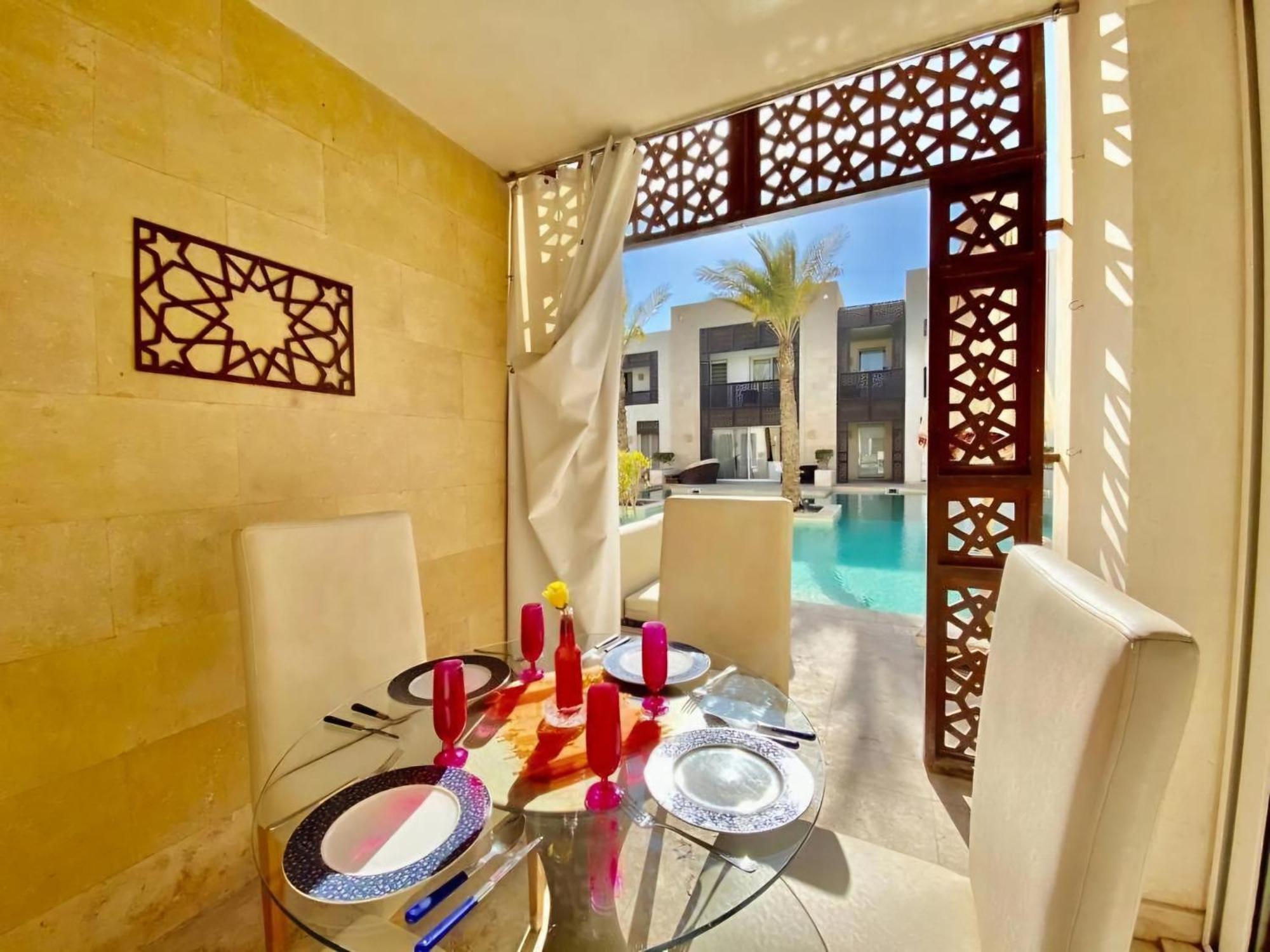 Amazing Pool View In Scarab Club El Gouna Apartment