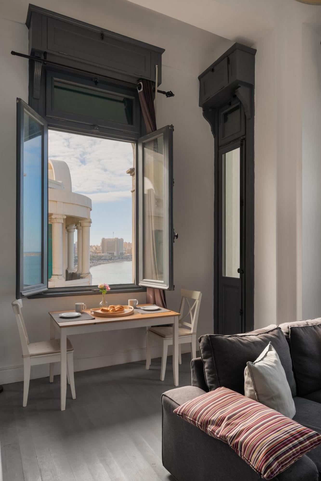 Grey L Corniche Little Venice Apartment Alexandria