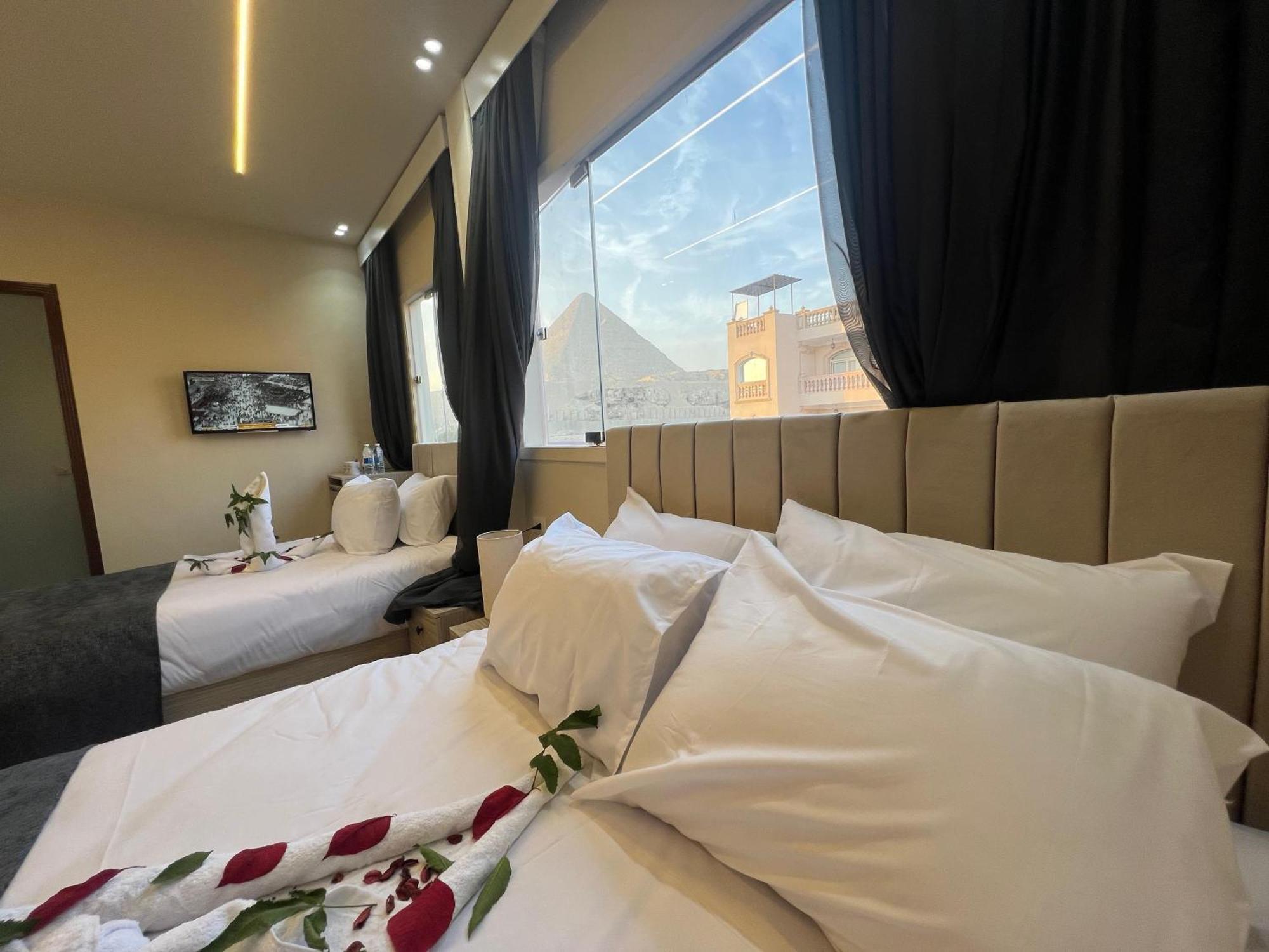 Hotel Scarab Pyramids View
