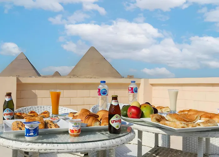 Desert Crown Of The Middle East Pyramids View