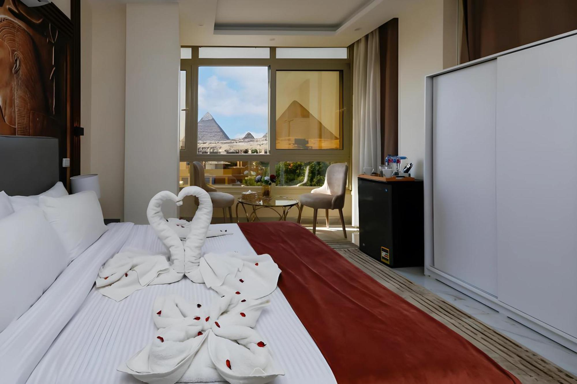 Desert Crown Of The Middle East Pyramids View